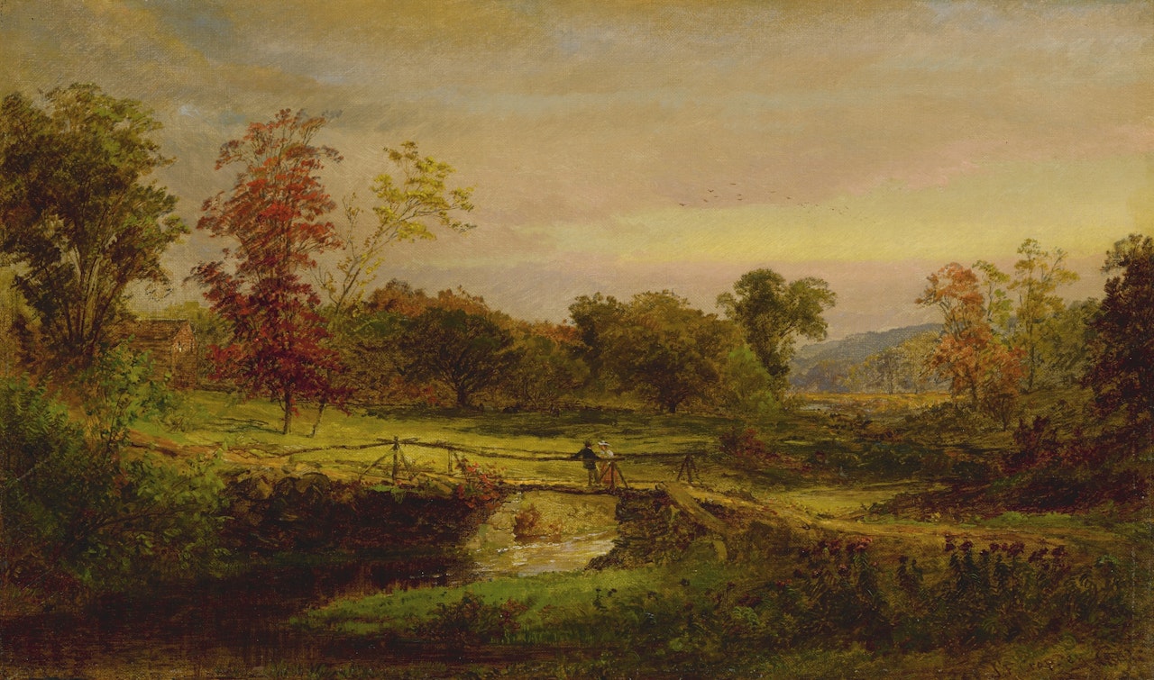 THE MEETING by Jasper Francis Cropsey