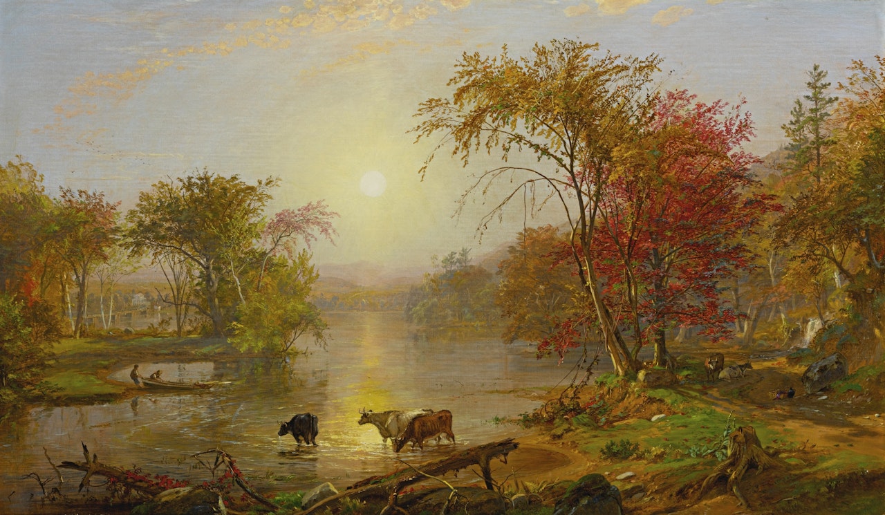 INDIAN SUMMER ON THE SUSQUEHANNA by Jasper Francis Cropsey