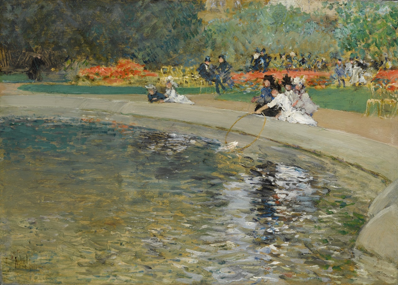 IN THE PARK by Childe Hassam