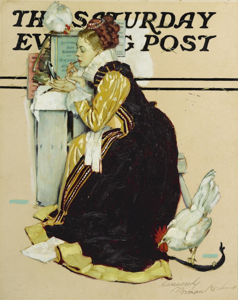STUDY FOR "SUMMER STOCK" by Norman Rockwell
