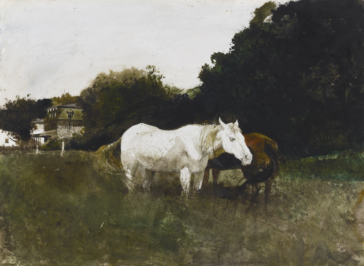 HORSE FLIES by Andrew Wyeth