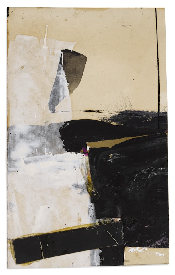 BLACK AND WHITE COLLAGE (STUDY FOR 'ACCENT AIGU') by Franz Kline