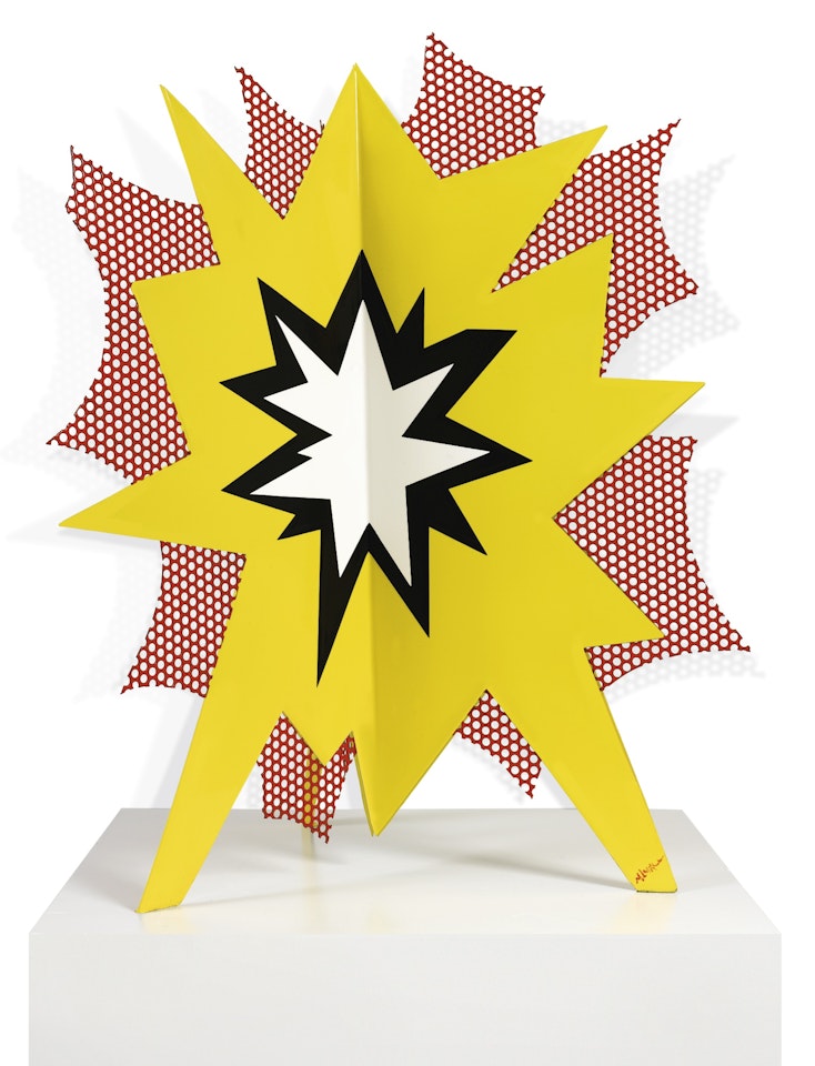 STANDING EXPLOSION #3 (YELLOW) by Roy Lichtenstein