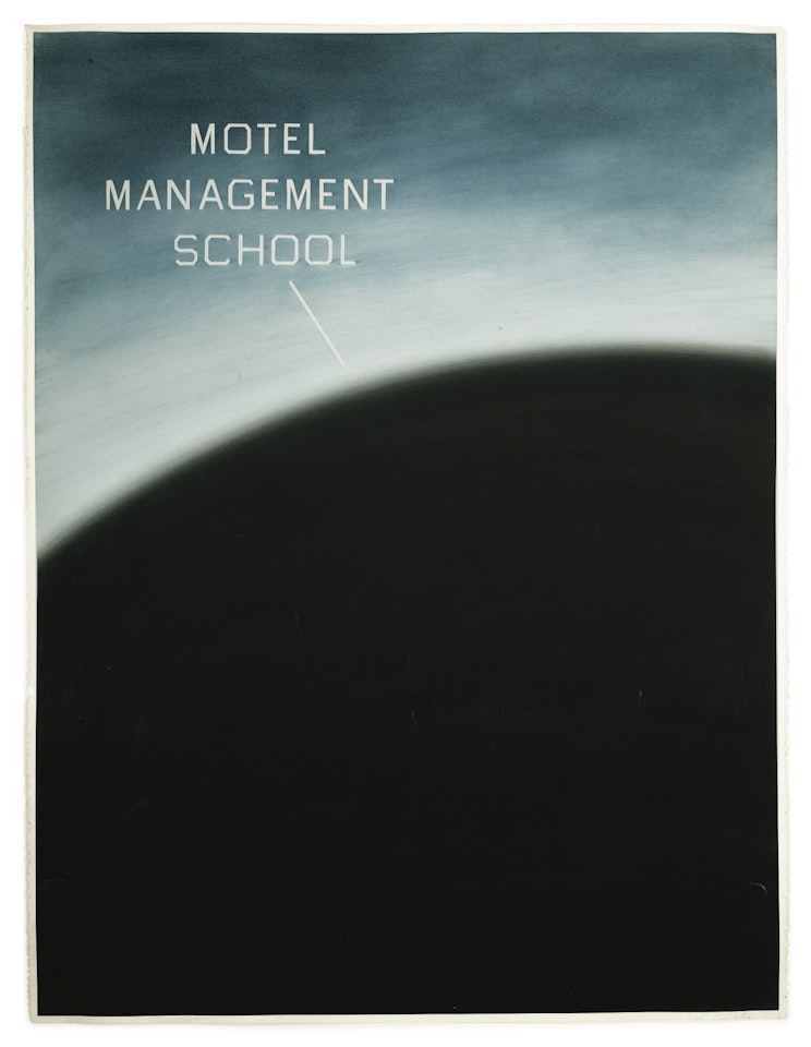 MOTEL MANAGEMENT SCHOOL by Ed Ruscha