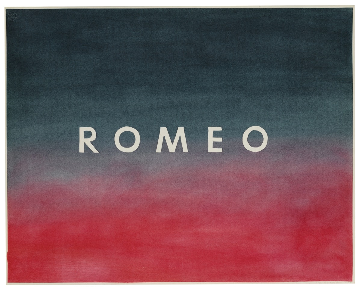 ROMEO by Ed Ruscha