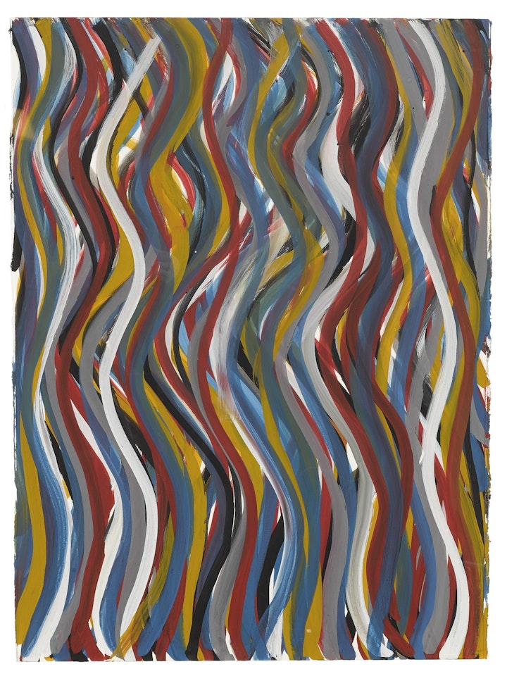 WAVY VERTICAL BRUSHSTROKES by Sol LeWitt