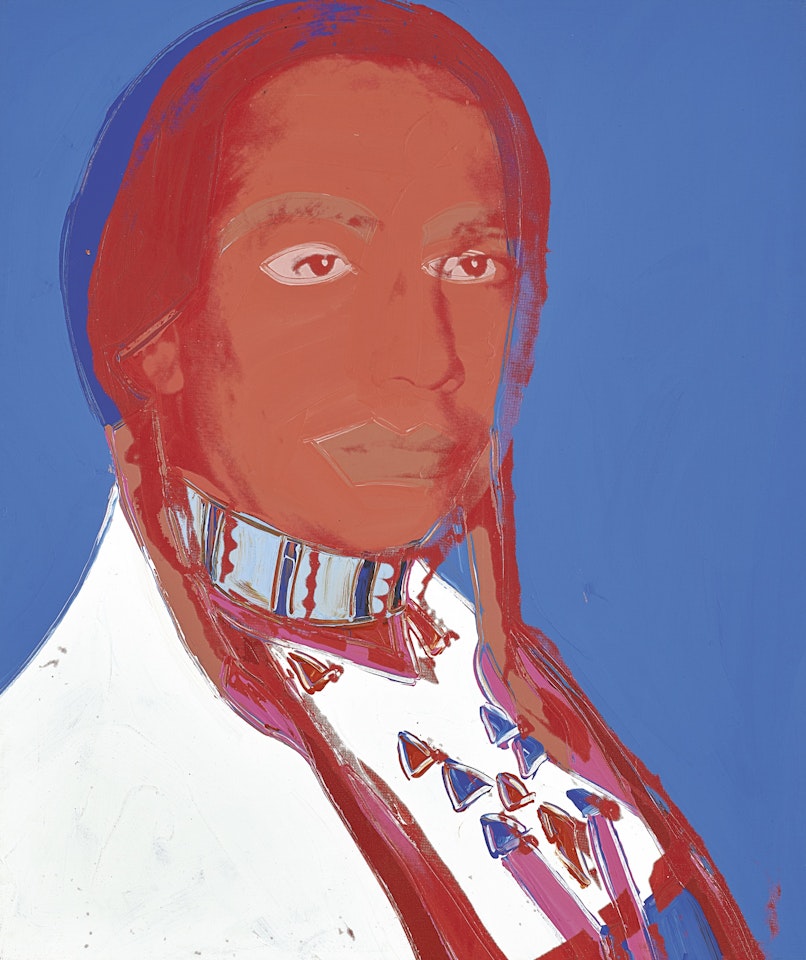 THE AMERICAN INDIAN (RUSSELL MEANS) by Andy Warhol