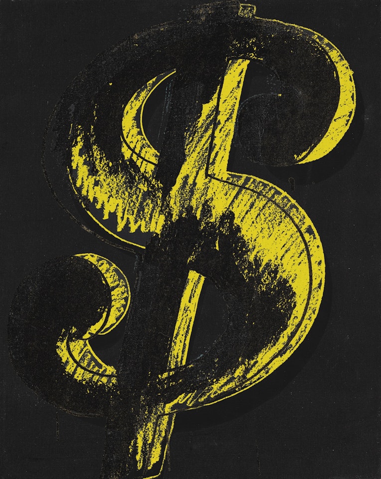 DOLLAR SIGN by Andy Warhol