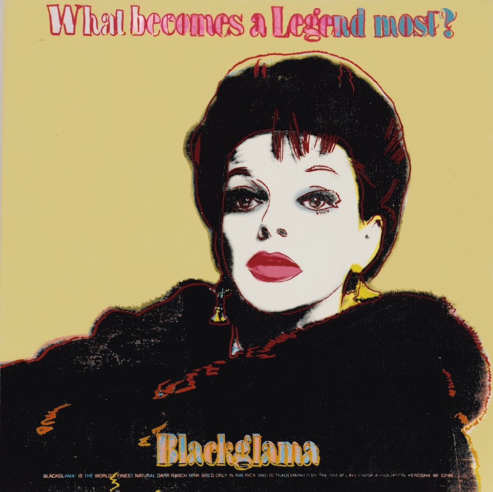 BLACKGLAMA (JUDY GARLAND) (FROM ADS) by Andy Warhol