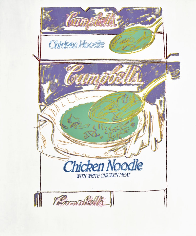 CAMPBELL'S SOUP BOX: CHICKEN NOODLE by Andy Warhol