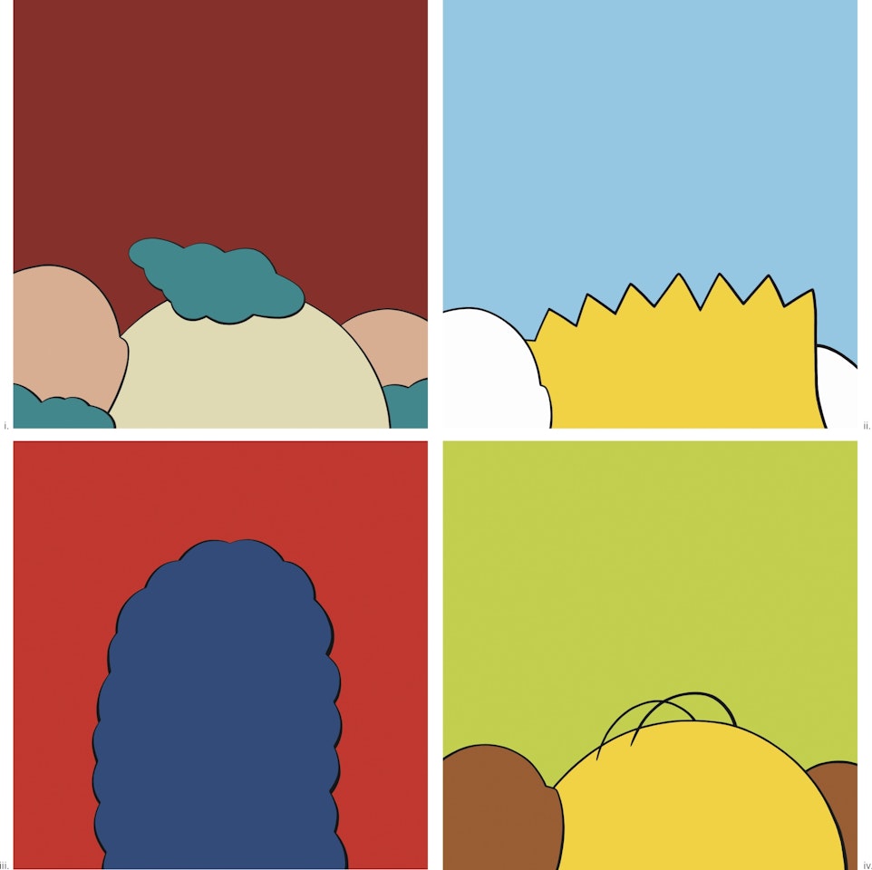 I. SMALL K LANDSCAPE; II. SMALL B LANDSCAPE; III. SMALL M LANDSCAPE; IV.... by Kaws