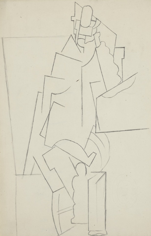 HOMME ASSIS by Pablo Picasso