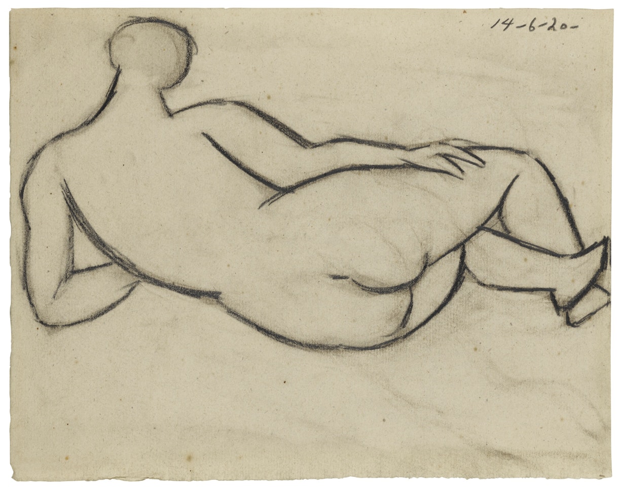 NU COUCHÉ, DE DOS by Pablo Picasso