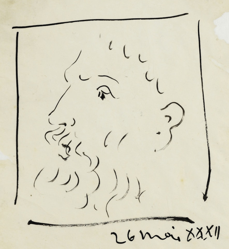 PORTRAIT D'HOMME BARBU by Pablo Picasso