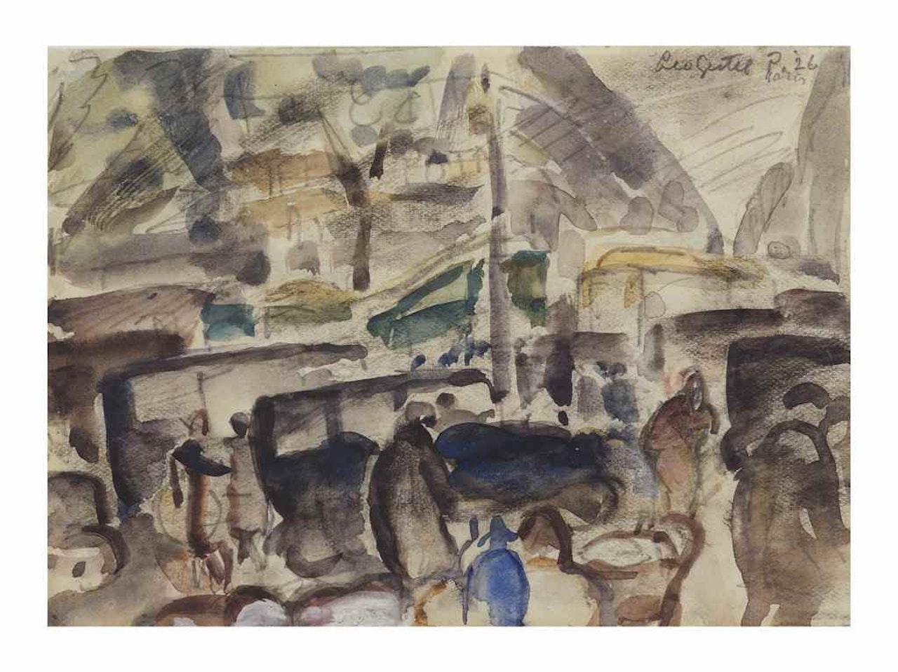 Street life, Paris by Leo Gestel
