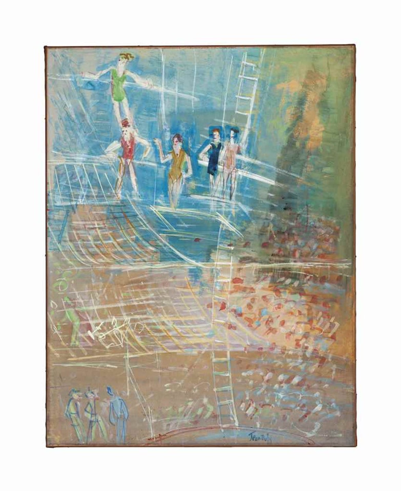 Acrobates au cirque by Jean Dufy