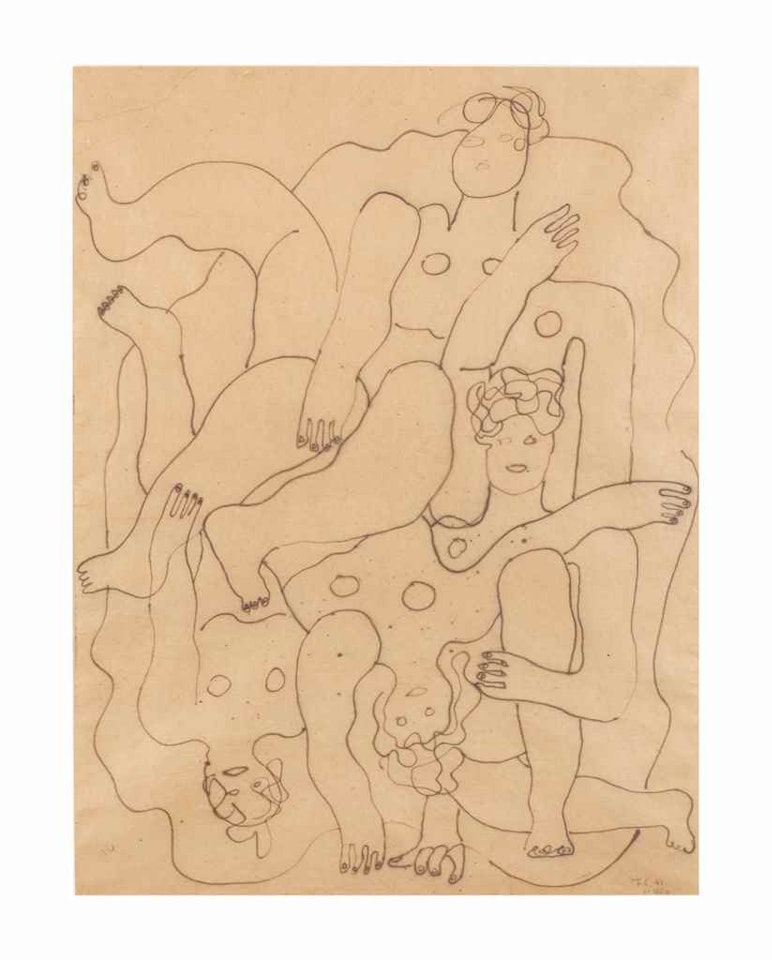 Etude pour 'Les Plongeurs' by Fernand Leger