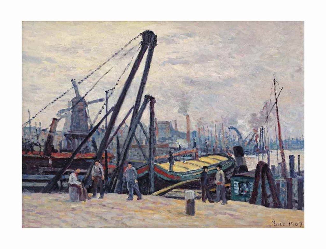 Le Port d'Amsterdam by Maximilien Luce