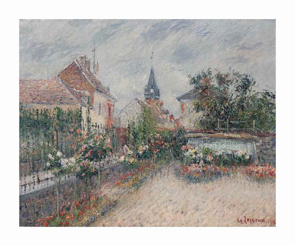 Jardin de l'école by Gustave Loiseau
