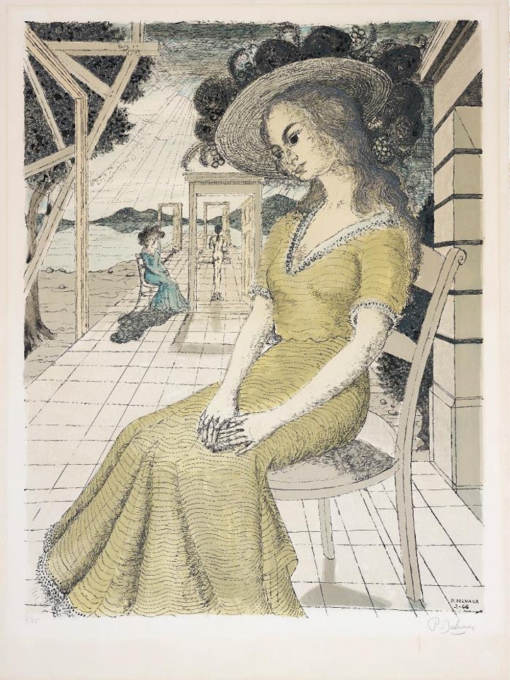 Anne songeuse (Pensive Anne) by Paul Delvaux