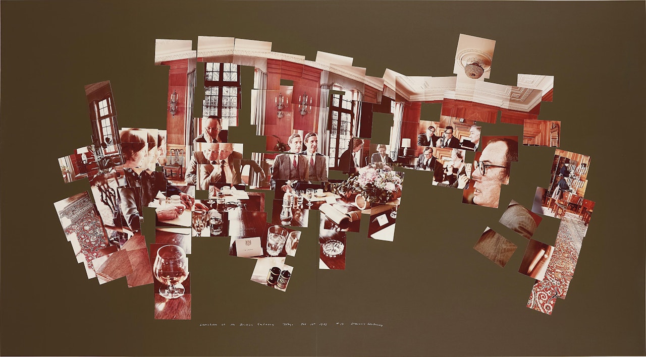 Luncheon at the British Embassy, Tokyo, February 16th 1983 by David Hockney