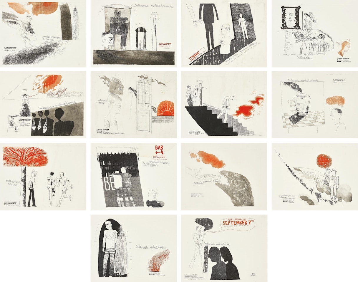 A Rake's Progress: 14 plates by David Hockney