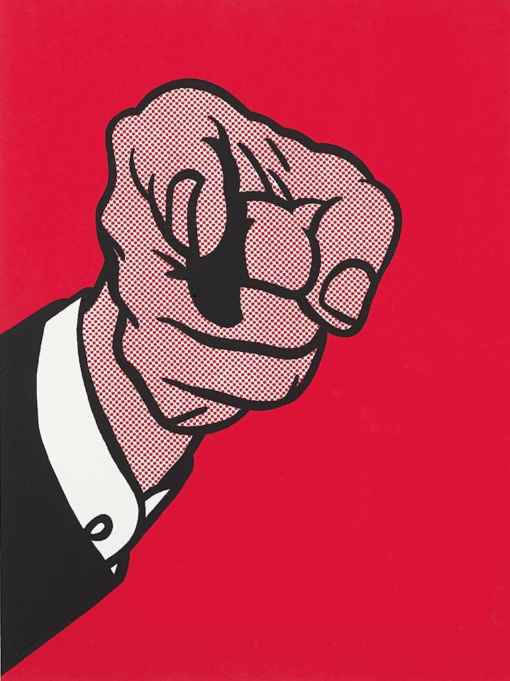 Finger Pointing, from The New York Collection for Stockholm by Roy Lichtenstein