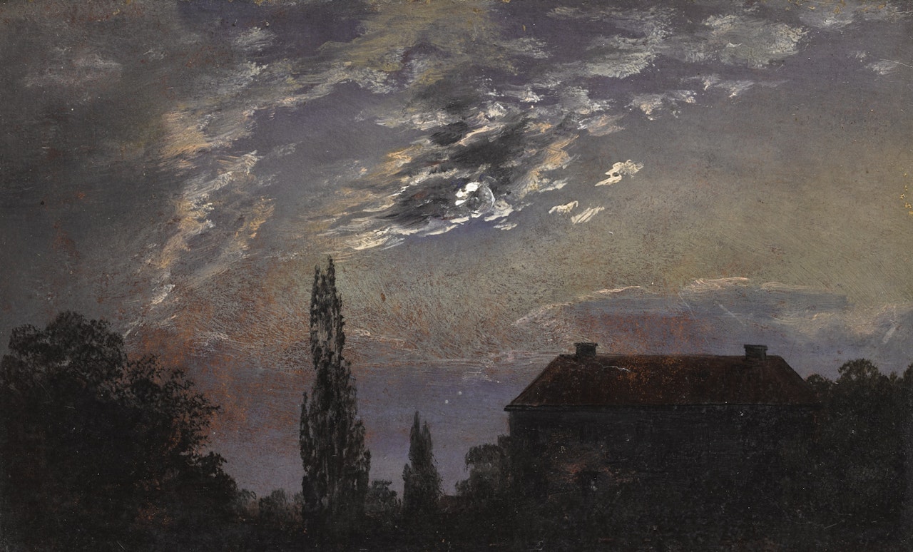 MOONLIT LANDSCAPE by Johan Christian Clausen Dahl