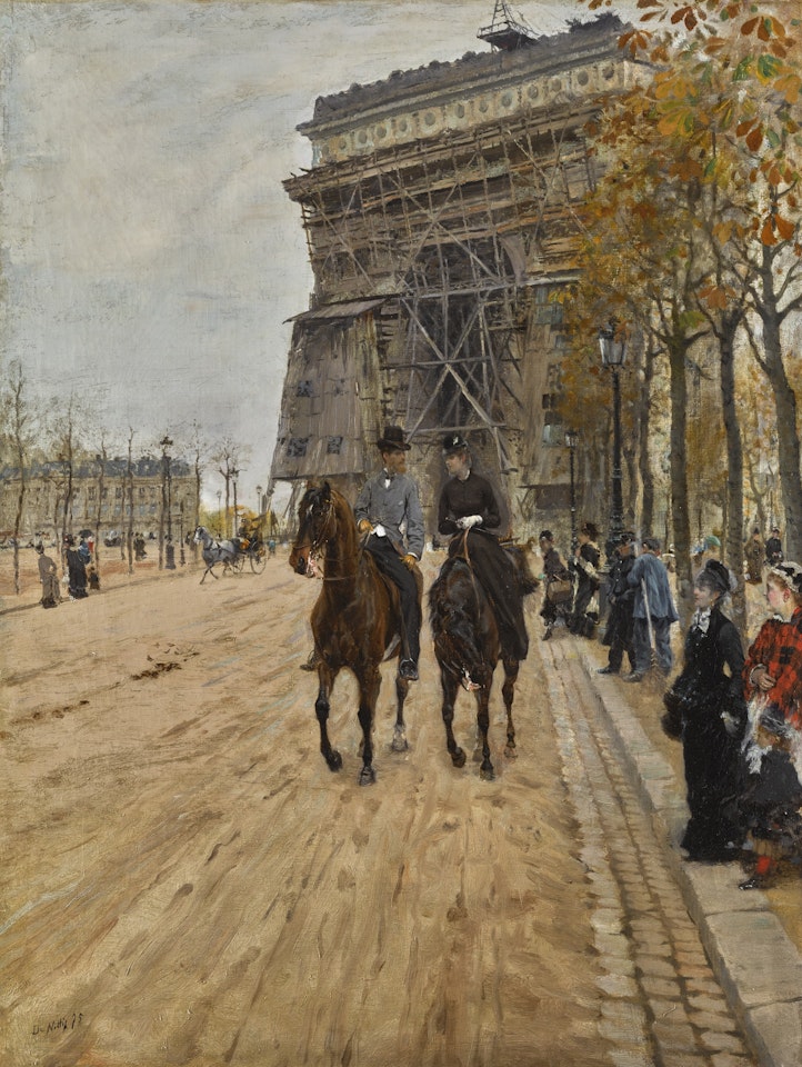 L'ARC DE TRIOMPHE, PARIS by Giuseppe de Nittis