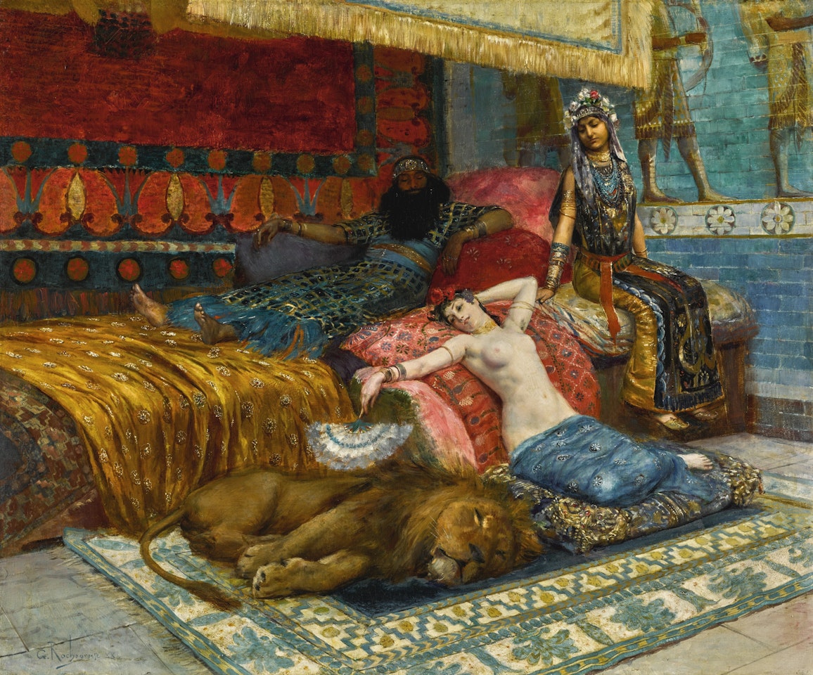 IDLE MOMENTS by Georges Antoine Rochegrosse