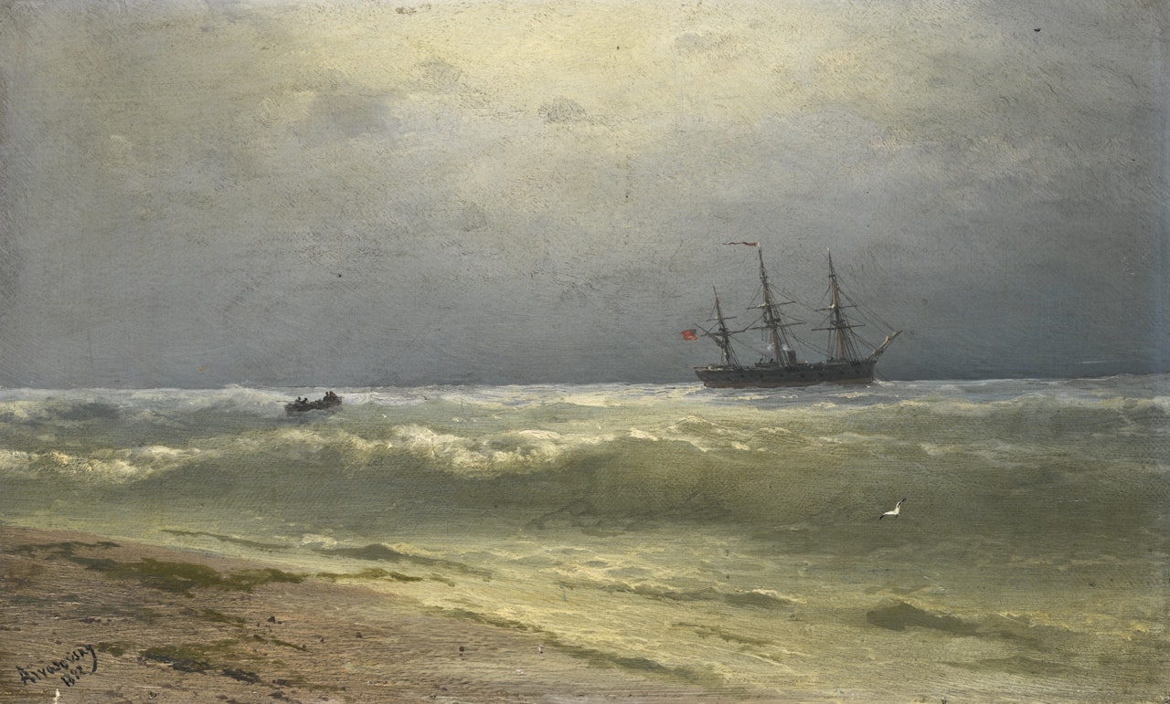 SEASCAPE WITH BOAT by Ivan Konstantinovich Aivazovsky
