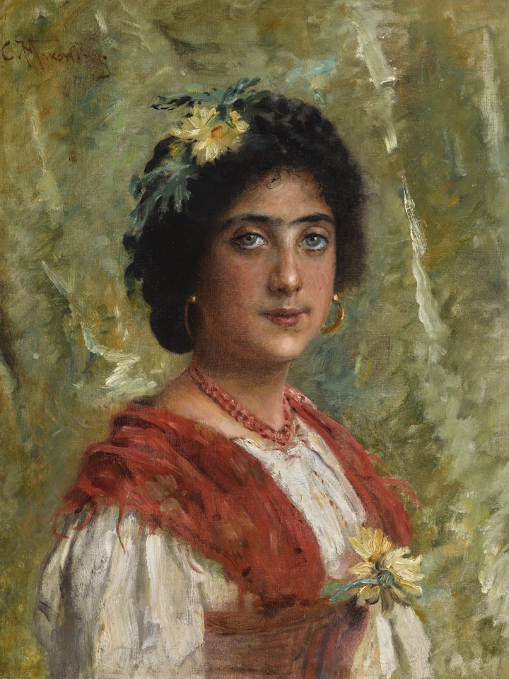 A GYPSY GIRL by Konstantin Makovsky