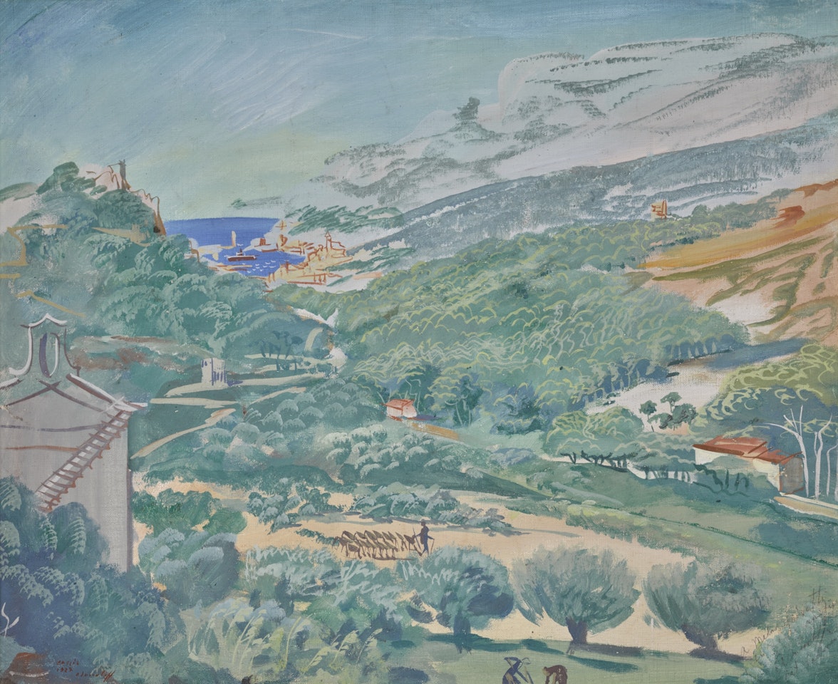 LANDSCAPE IN CASSIS by Alexander Evgenievich Yakovlev