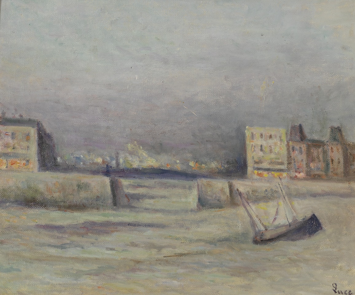 DIEPPE, LA SORTIE DU PORT by Maximilien Luce