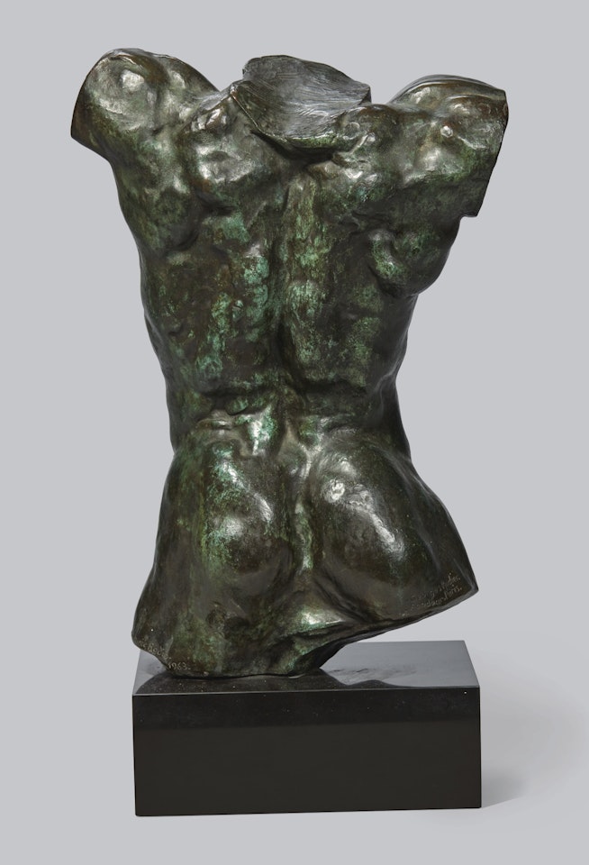 TORSE MASCULIN DE L'HOMME QUI TOMBE, PETIT MODÈLE, DIT AUSSI "TORSE DE JE SUIS BELLE" by Auguste Rodin