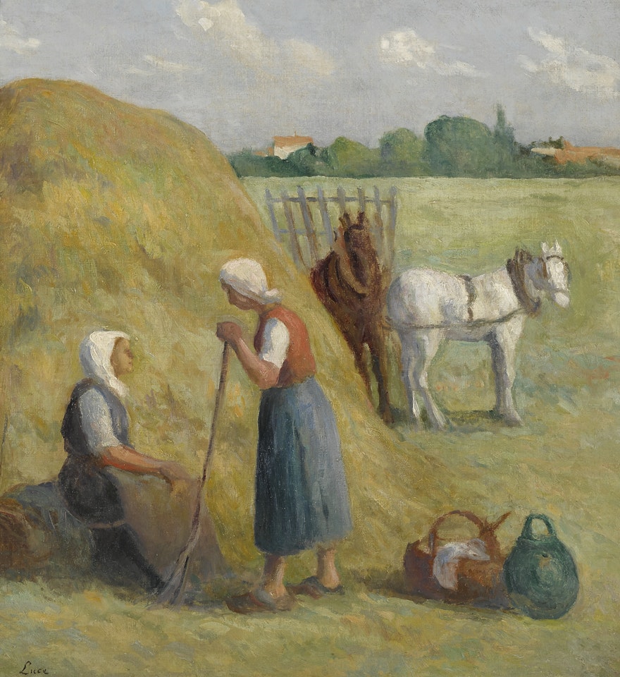 ROLLEBOISE, LA FENAISON by Maximilien Luce