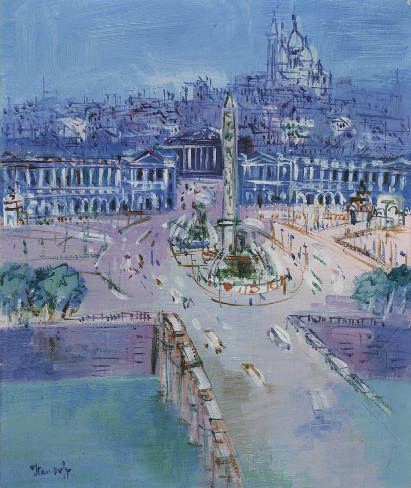 LA PLACE DE LA CONCORDE by Jean Dufy