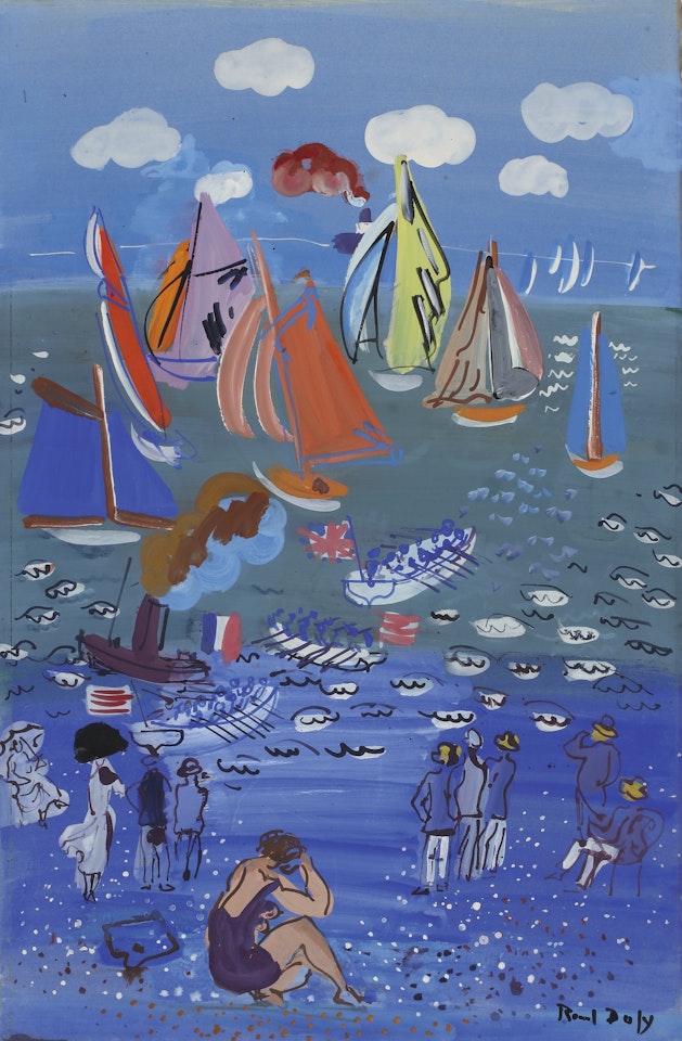 LA VISITE DE L'ESCADRE ANGLAISE AU HAVRE by Raoul Dufy