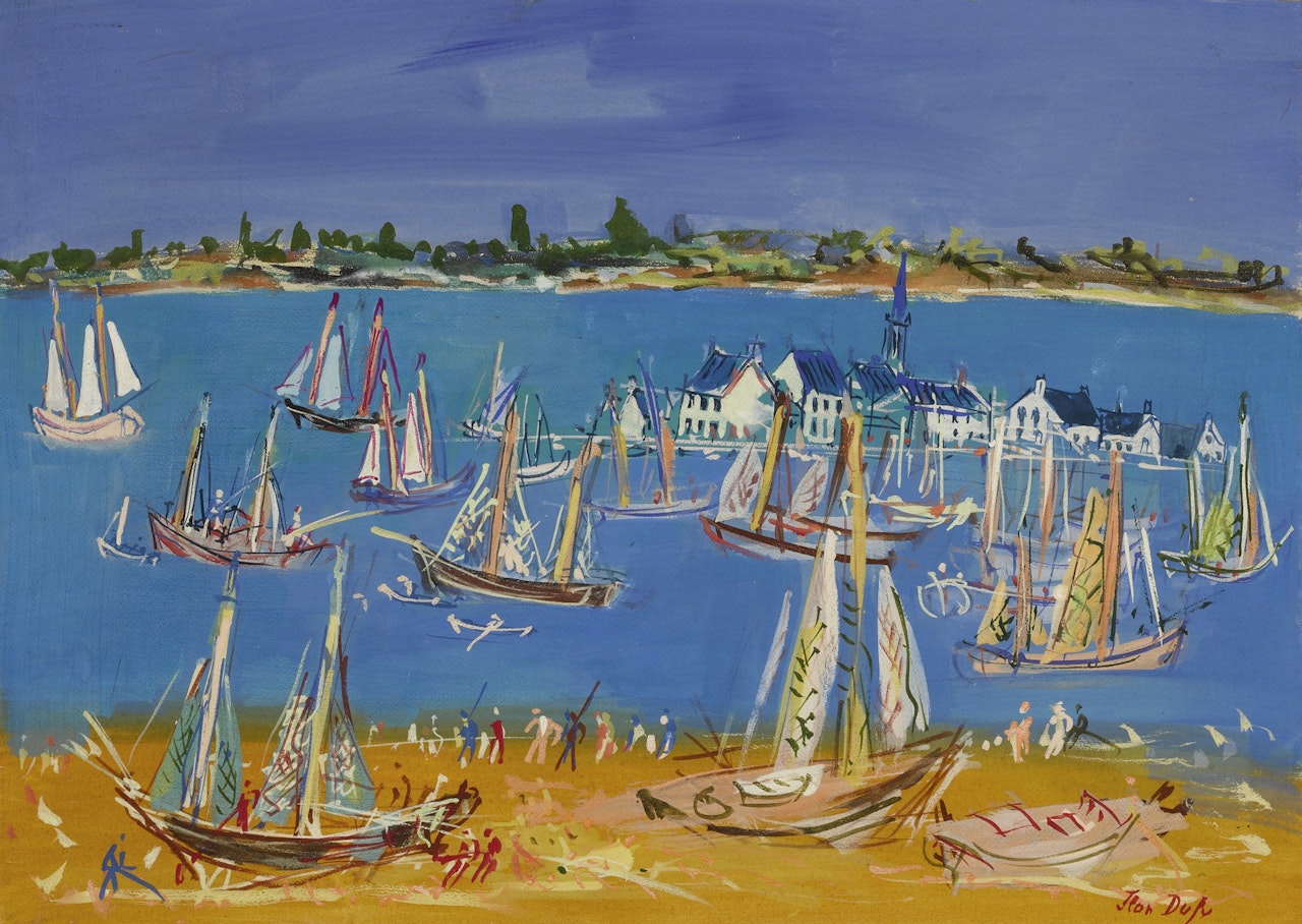 LE PORT DE BRETAGNE by Jean Dufy
