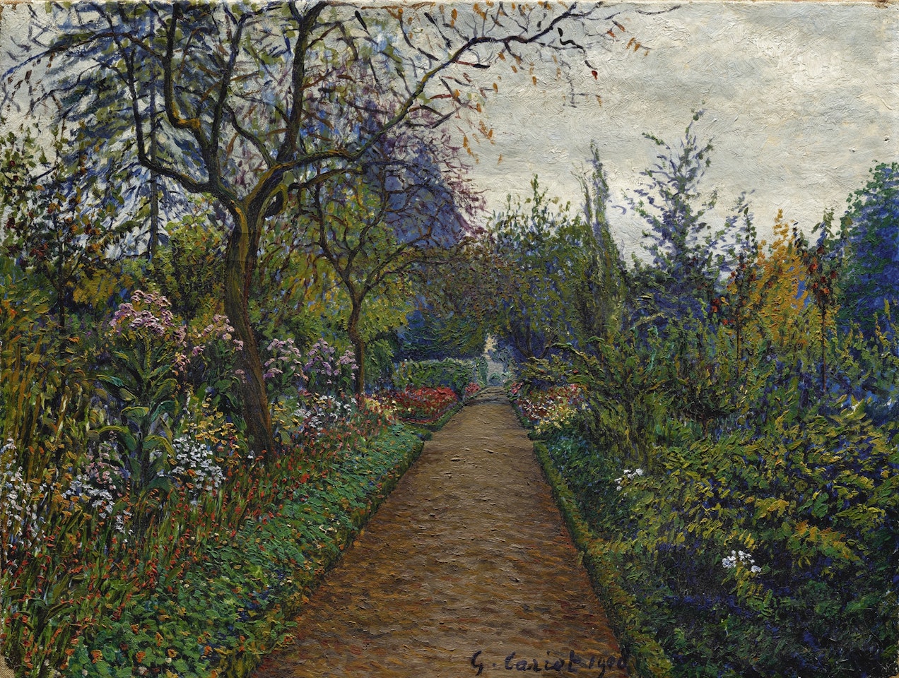 JARDIN FLEURI by Gustave Cariot