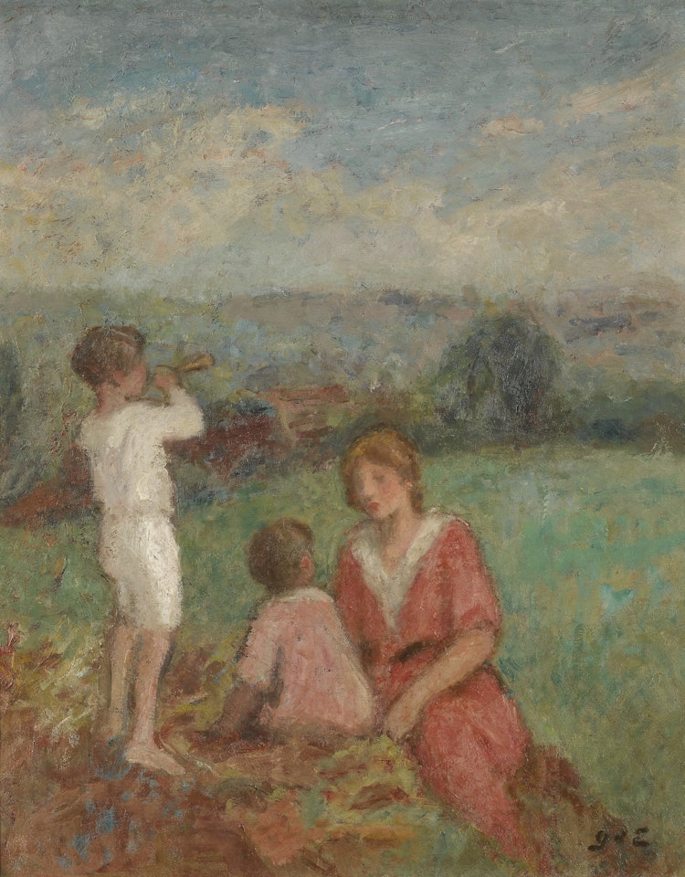 MÈRE ET DEUX ENFANTS by Georges d’Espagnat