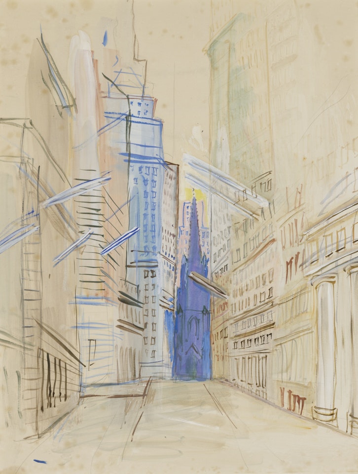 TRINITY CHURCH, NEW YORK by Raoul Dufy
