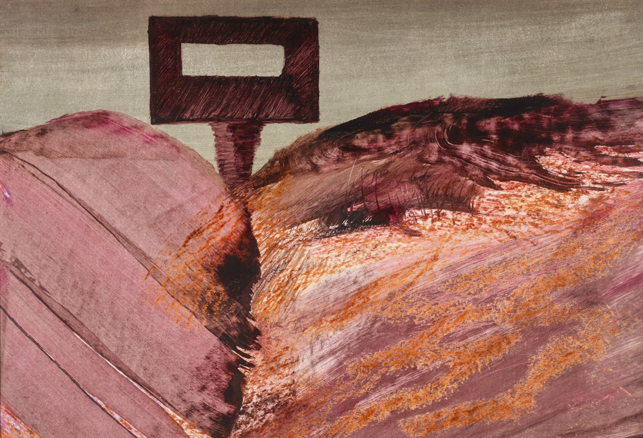 KELLY IN LANDSCAPE by Sidney Nolan