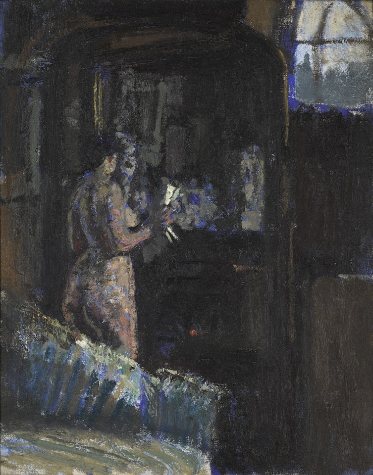 NUDE BEFORE A MIRROR,ﾠFITZROY STREET by Walter Richard Sickert