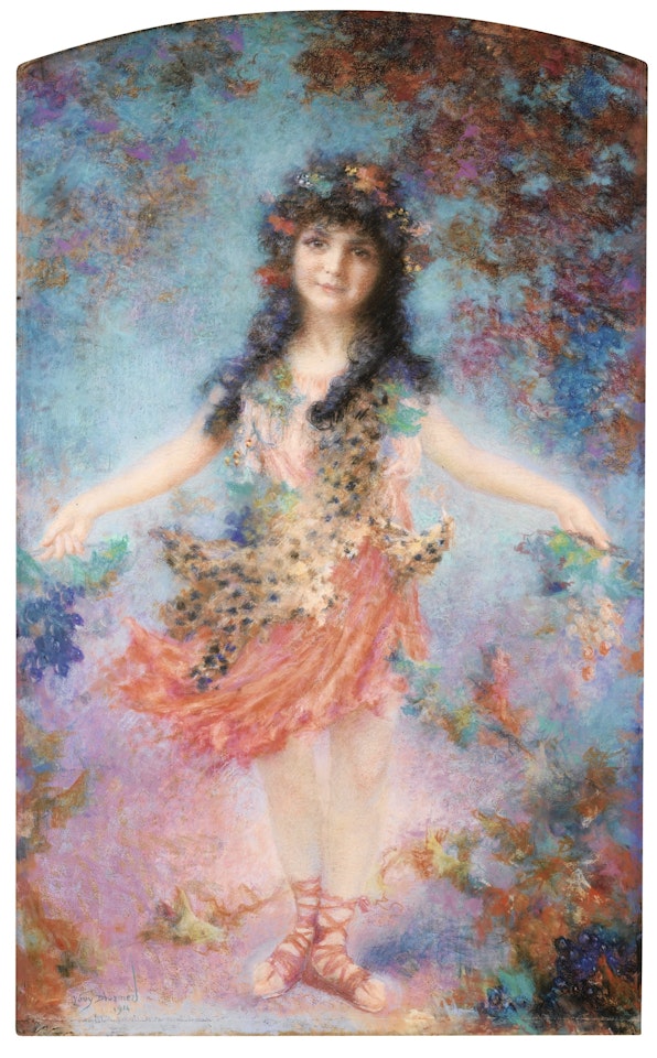 ALLEGORY OF AUTOMN by Lucien Lévy-Dhurmer