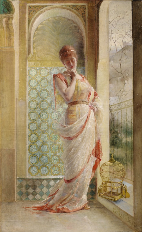 THE BIRD FLEW AWAY by Edouard Frederic W. Richter