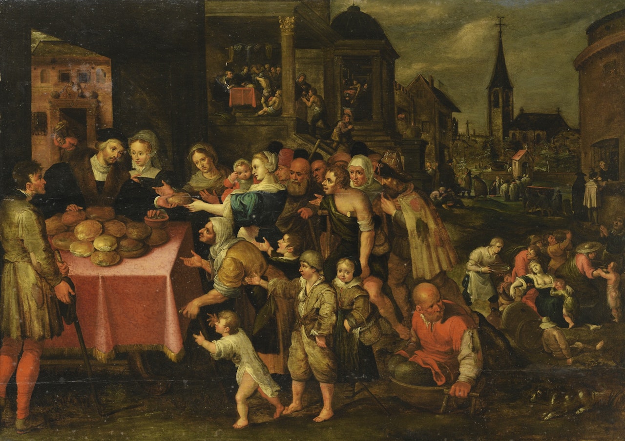 THE WORKS OF MERCY by Frans Francken II
