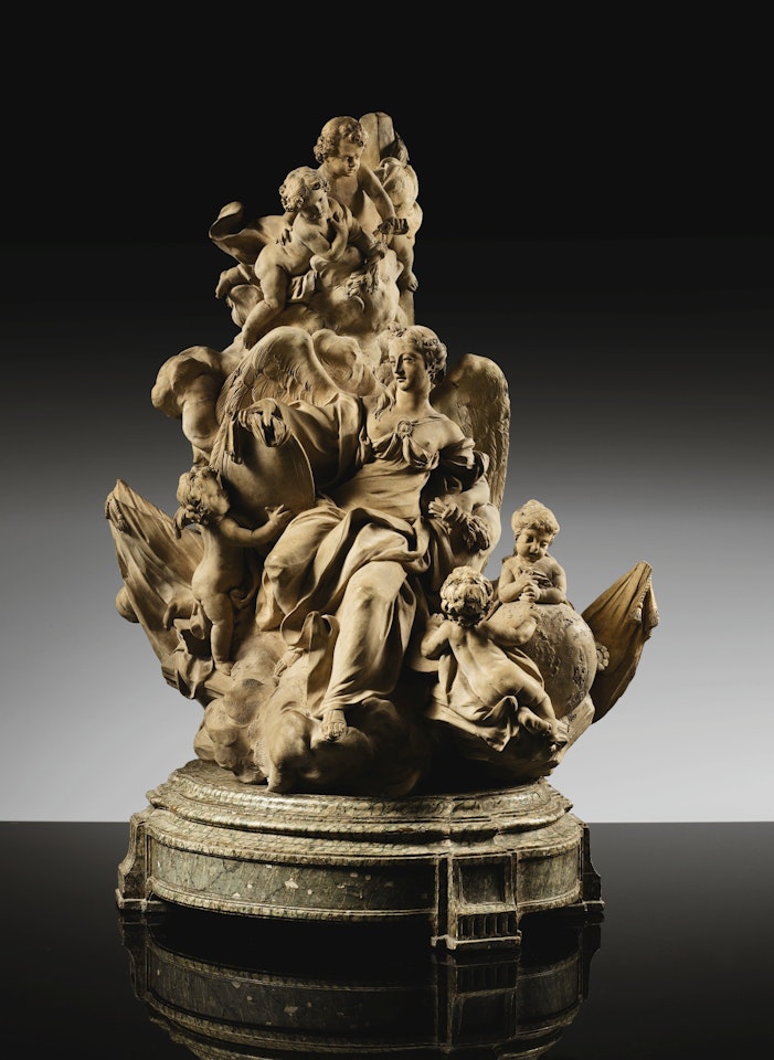 THE TRIUMPH OF VIRTUE CROWNED BY GENIUSES by François Ladatte