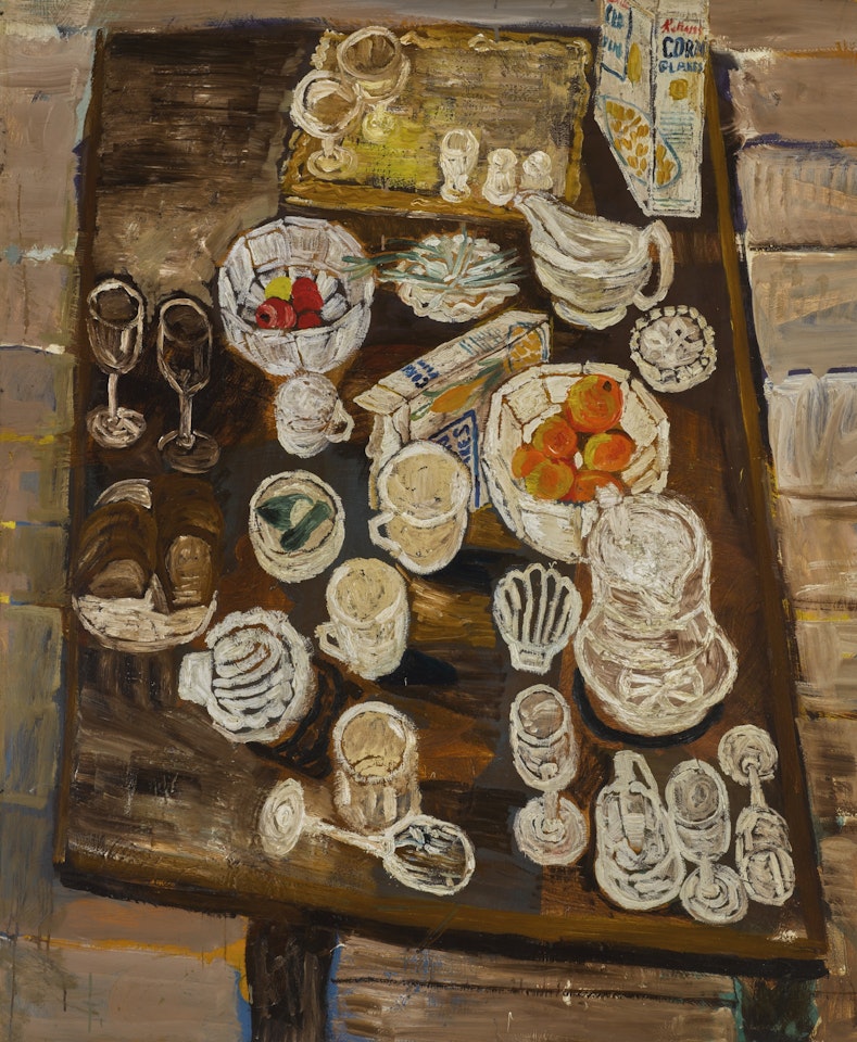 STILL LIFE WITH ORANGES by John Bratby