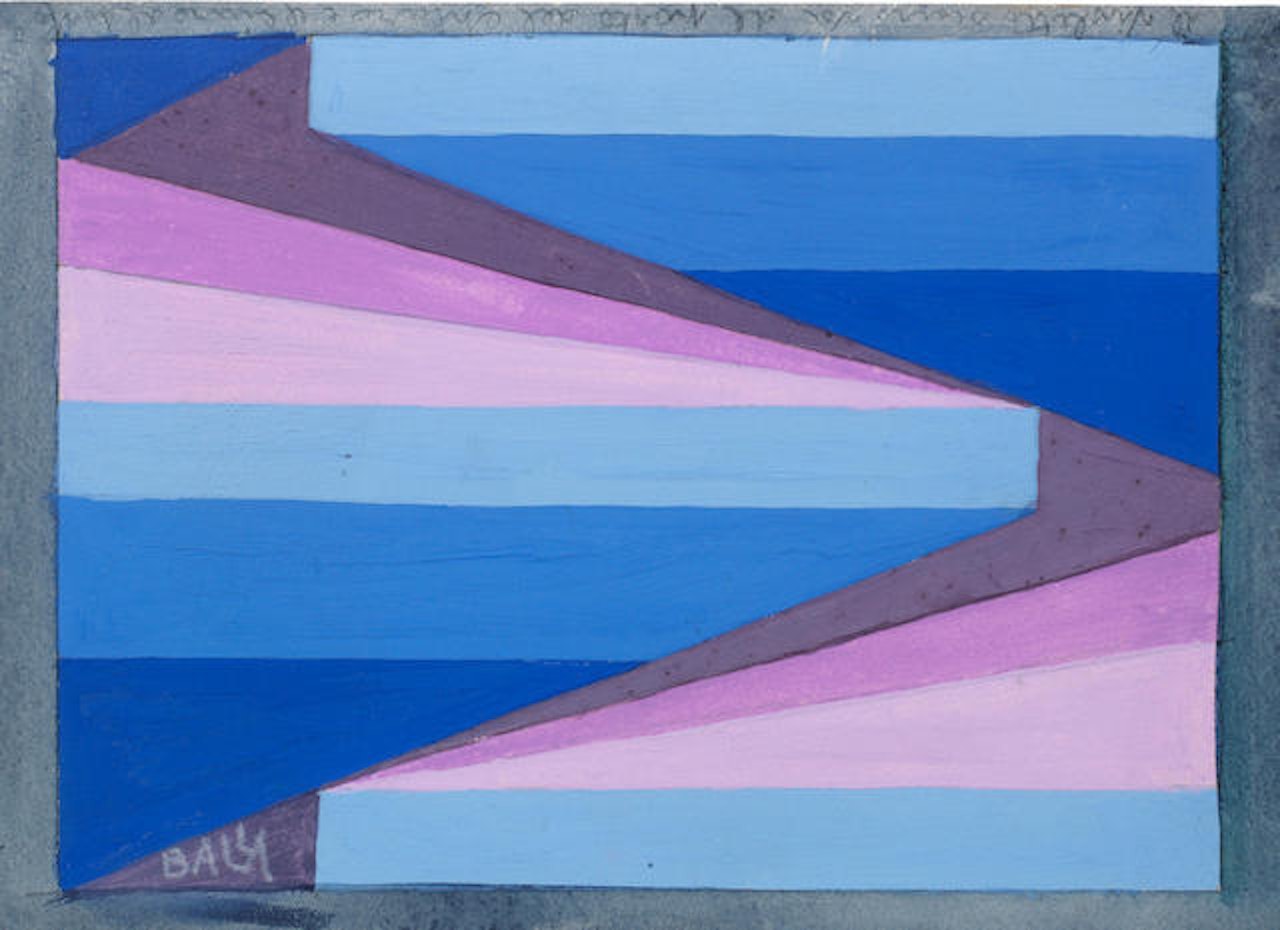 Progetto per decorazione con motivo delle 'Compenetrazioni iridescenti' by Giacomo Balla